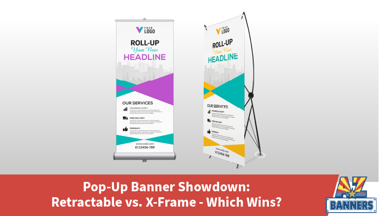Outdoor Pop-up Banner Showdown: Rectable vs. X-Frame
